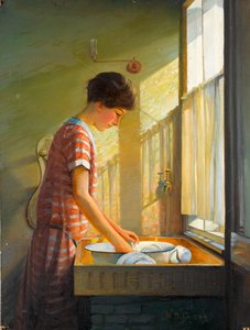 Lavando los platos, c.1924-25